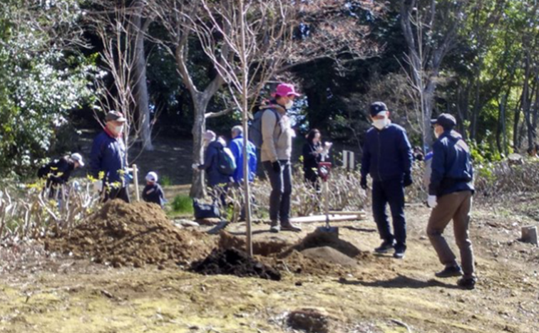 千葉市動物公園　整備ボランティア風景
